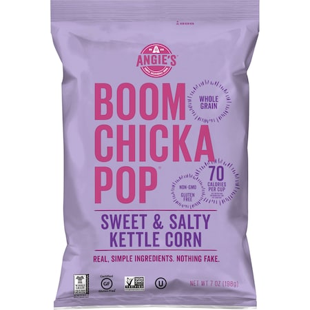Angies Boomchickapop Angie's Artisan Treats Sweet And Salty Kettle Corn 7 oz. Bag, PK12 1878001194